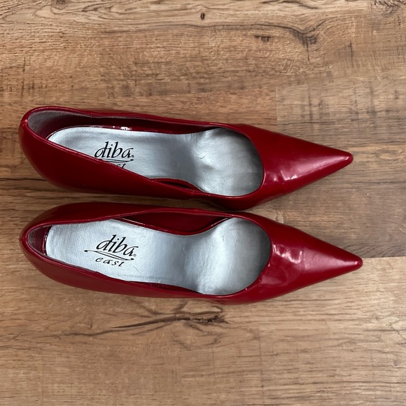 Diba East Red Patent Leather High Heels - Picture 5 of 5